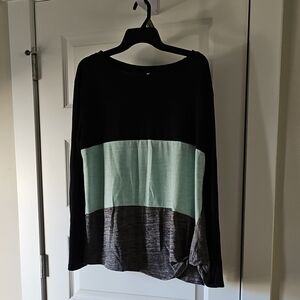 Colorblock Long Sleeve Top